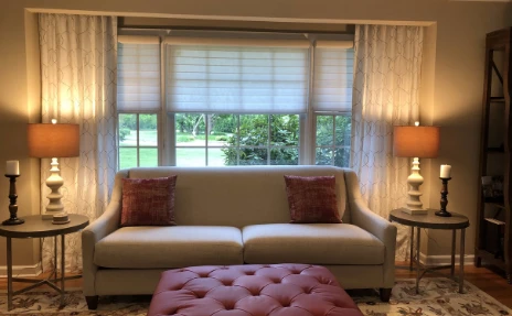 window treatments in living room